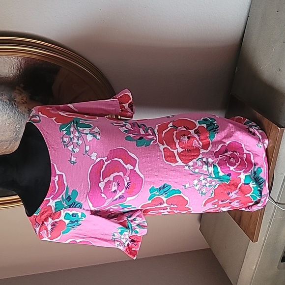 LILLY PULITZER A Thing Called Love Hottie Pink Somerset Cotton Dress. Small - Picture 4 of 9